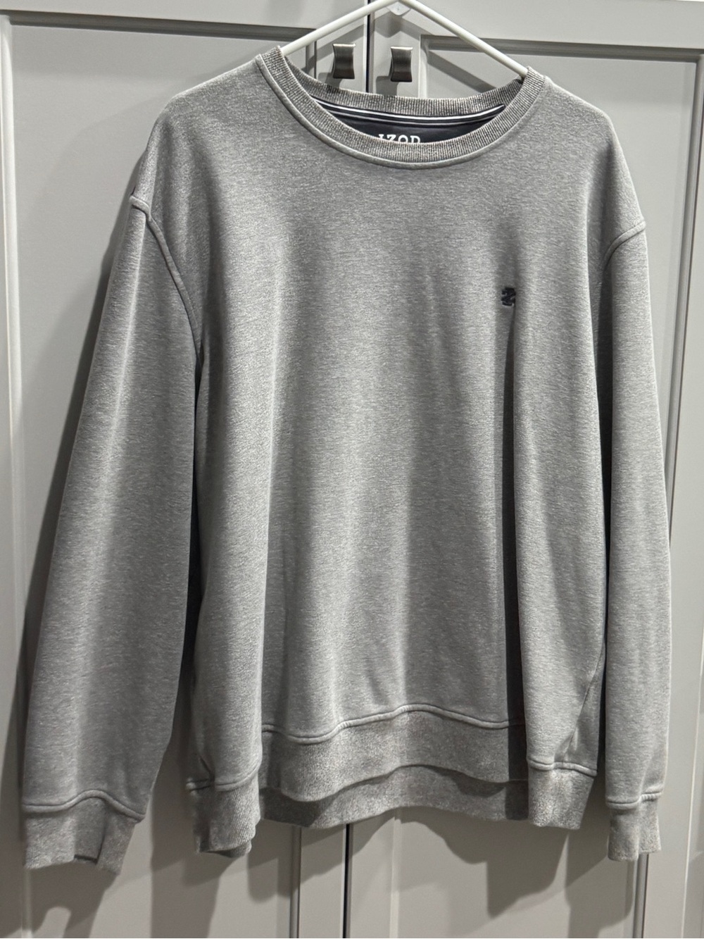 Izod Classic Grey Crewneck Sweatshirt - Men
